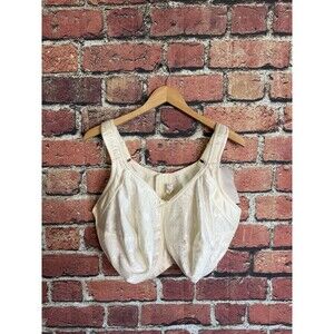AVIANA 2353 NO WIRE Support Bra Size 48I NWT White